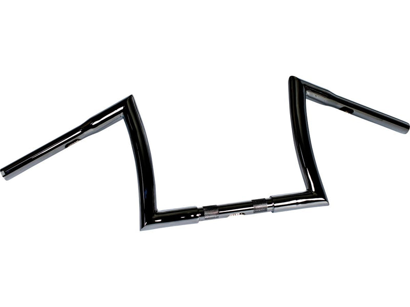 Bad Ape Hanger Handlebar Black Powder Coated Throttle By Wire - 10 x 1.25 Inch