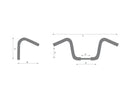 Bad Ape Hanger Handlebar Chrome Throttle By Wire - 18 x 1.25 Inch