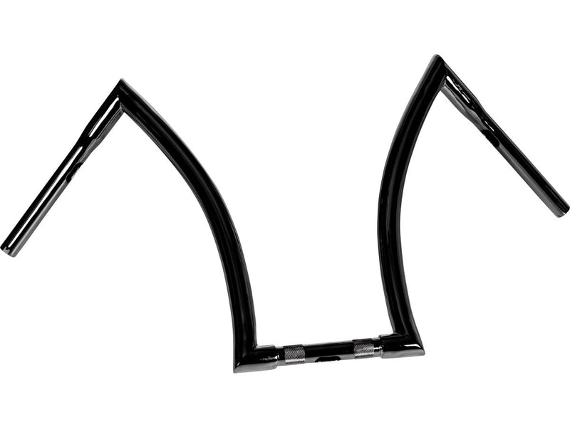 Bad Ape Hanger Handlebar Black Powder Coated Throttle By Wire - 18 x 1.25 Inch