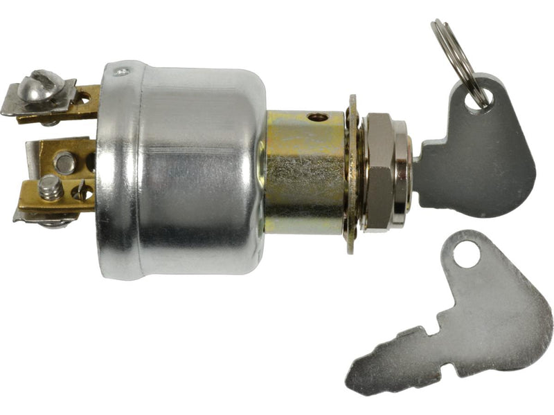 Universal 12V 5/10 AMP Ignition Switch 3 Position Mounting Stem - 5/8 X 7/16 Inch