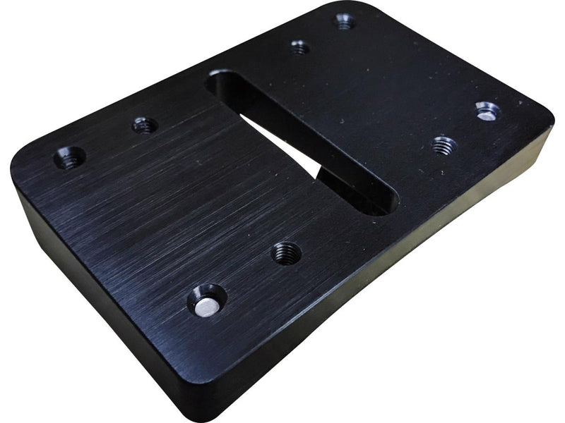 Blokks License Plate Mounting Adapter Black Anodized For 99-17 Dyna