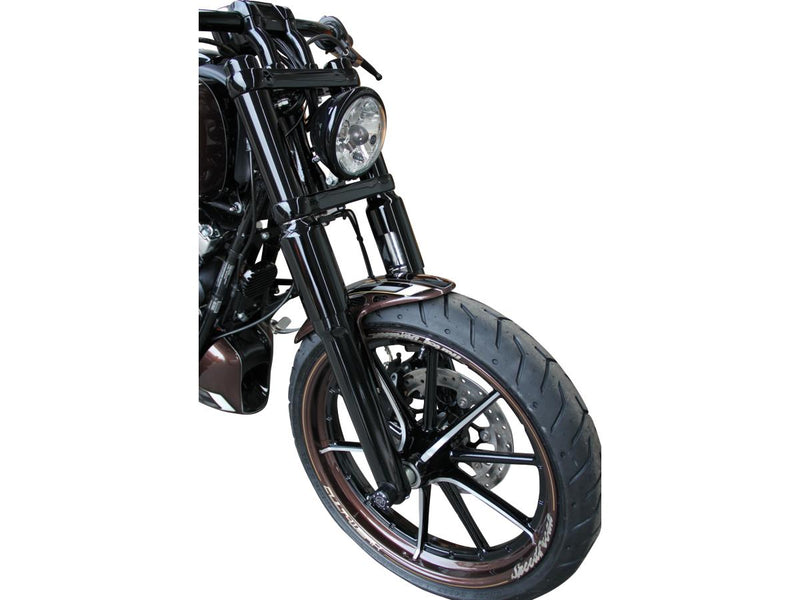 Fork Covers 6 Pieces With Lower Fork Aluminum Covers Black Gloss Powder Coated For 13-14 FXSBSE