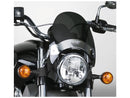 Flyscreen Windshield Kit Chrome Brackets 44-50mm Dark Smoke - 8.5 x 9.25 Inch