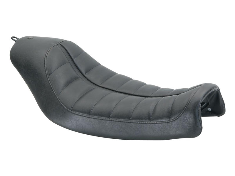 Enzo Horizontal Solo Seat Black Vinyl For 16-17 Dyna