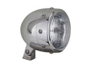 Retro H4 Headlight Aluminium Polish - 120mm
