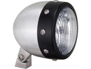 Retro H4 Headlight Aluminium Matt Black - 120mm