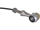 Retro LED Turn Signal V2A Polished Stem Aluminium Polished Brass Polished Clear