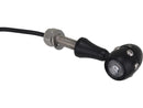 Retro LED Turn Signal V2A Black Stem Black Black Clear