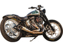 Tracker 150 Tire/Black Powdercoated Struts Rear Fender Kit For Softail