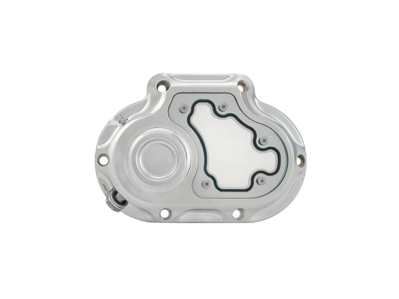 Clarity Transmission Side Cover with Hydraulic Clutch Chrome For 06-17 Dyna