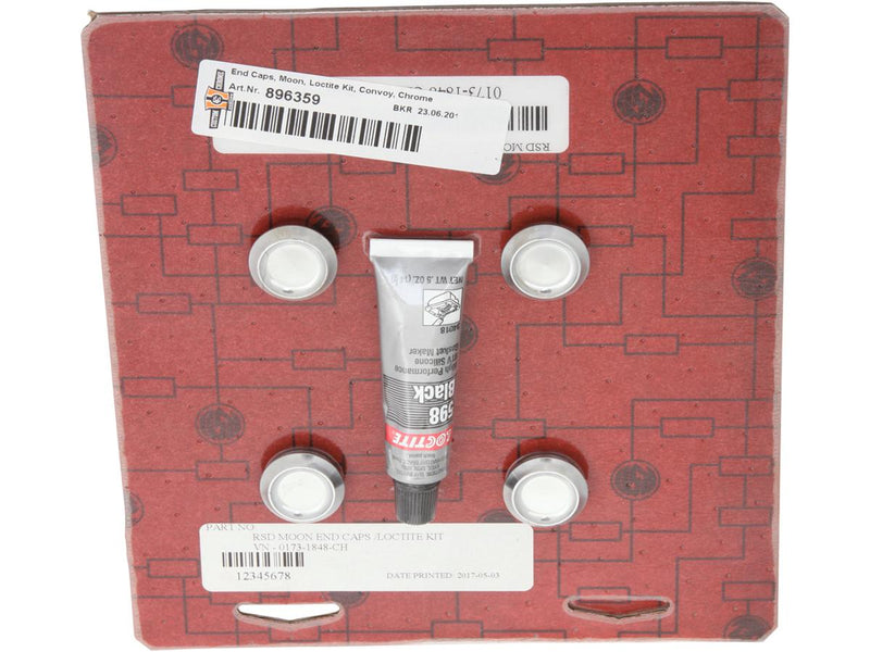 Moon End Cap Loctite Kit Convoy Chrome