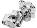 Moto Standard Risers Chrome Anodize - 1 x 1.5 Inch