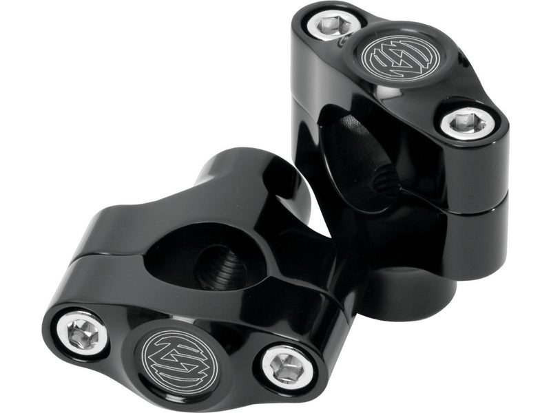 Moto Standard Risers Black Anodize - 1 x 1.5 Inch