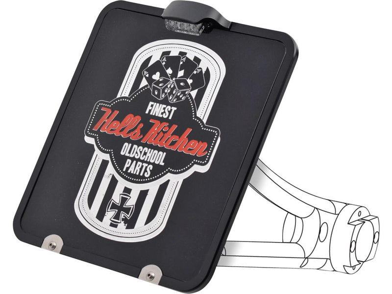 License Plate Replacement Clamping Wahshers Black Powder Coated