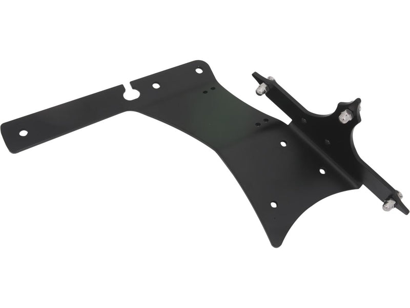 Sportster Fender Strut Side Mount License Plate Bracket Black