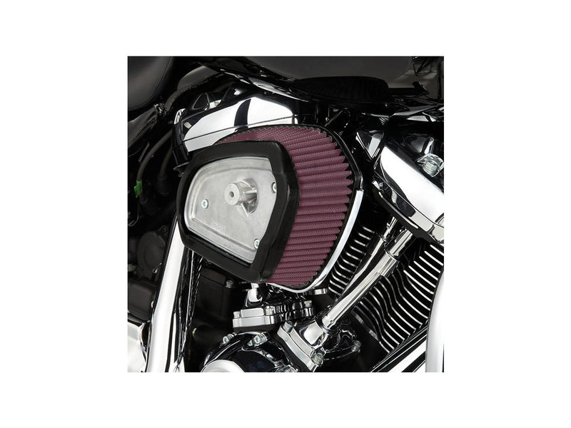 Big Sucker M8 FLT Air Cleaner With Factory Cover Aluminium Raw