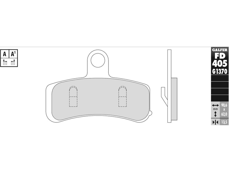 Sintered G1370/G1371 Brake Pad