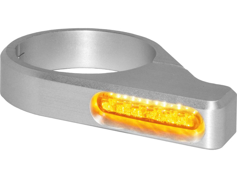 ZC-Line Classic LED Turn Signal Silver Anodized Clear LED - 49-47mm