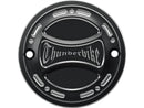 Torque Point Cover With Logo 2-Hole Bi-Color Anodized For 71-20 Sportster