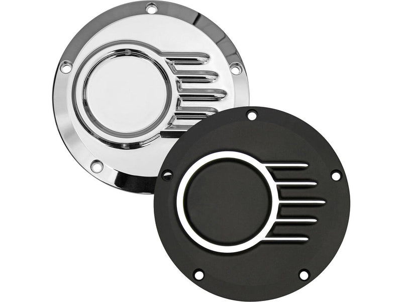 Unbreakable Logo Clutch Cover 5-Hole Bi-Color Anodized For 00-17 Dyna