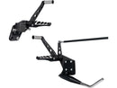 Drilled Forward Control Kit Black For Softail Drilled With Side Stand For 00-17 Softail