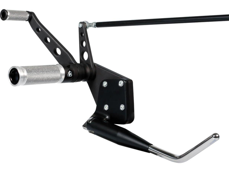 Base Aluminum Forward Control Kit Black For Softail Base Aluminum With Side Stand