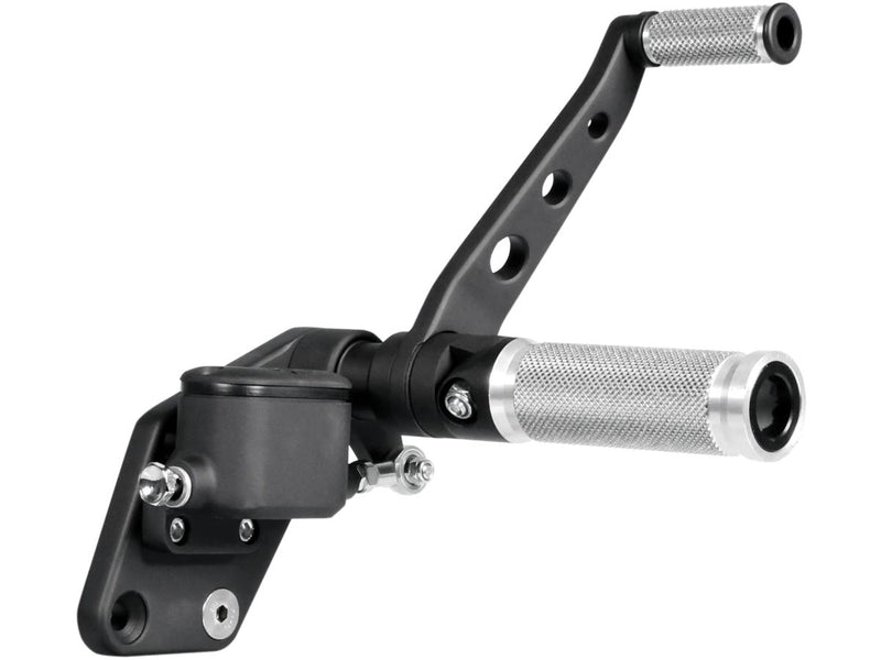 Base Aluminum Forward Control Kit Black For Softail Base Aluminum With Side Stand