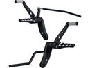 Drilled Forward Control Kit Black For Dyna Drilled
