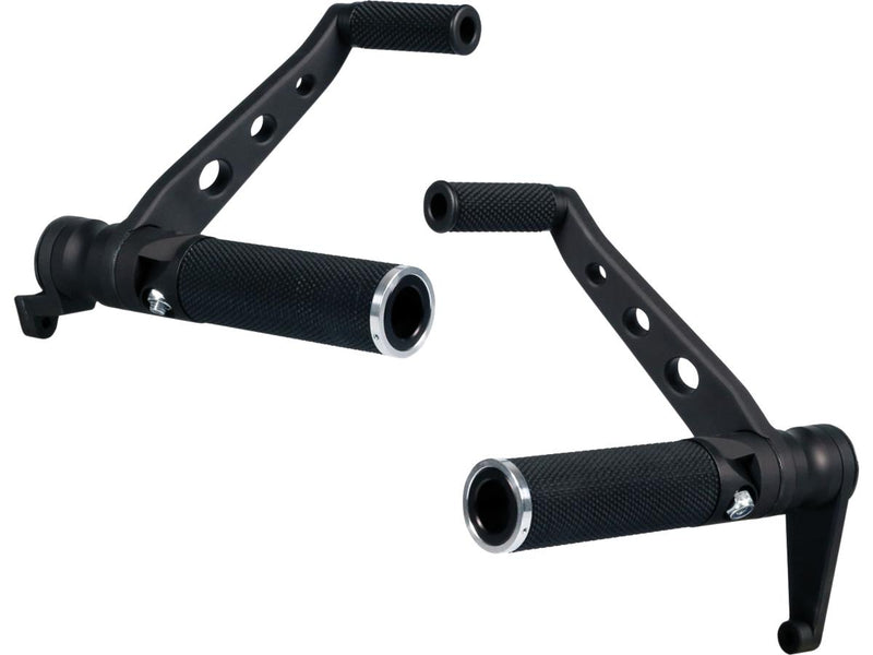 Base Rubber Forward Control Kit Black For Sportster Base Rubber