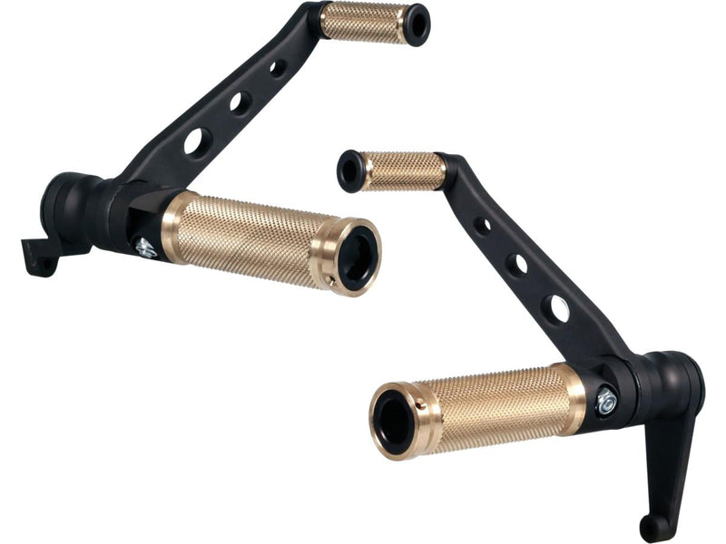 Base Brass Forward Control Kit Black For Sportster Base Brass For 04-13 Sportster
