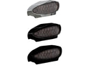 Inside Plate Oval Mini LED Taillight Without Mounting Bracket Black Satin Tinted LED