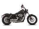 Double Groove 2 In 2 Exhaust System Polished For 07-17 Dyna
