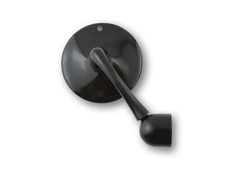 Classic Bar End Mirror Stem Black Anodized - 150mm