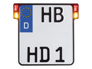 Multifit All-in-One Plate 2.0 With 3in1 LED Signals Black