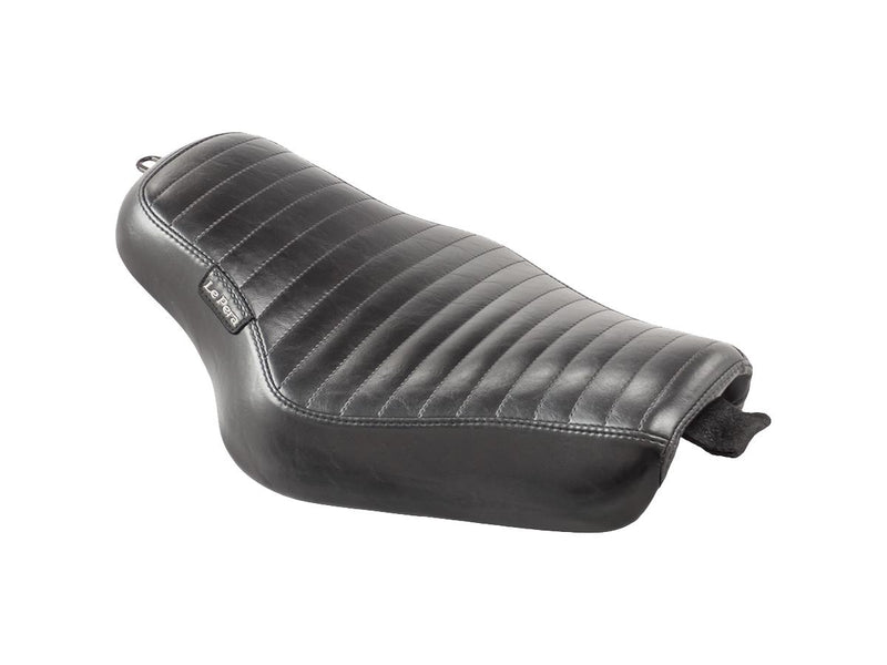 Streaker Pleated Stitch Seat Black Vinyl For 04-06, 10-20 Sportster