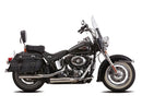 Double Groove Slip-On Mufflers Silver For 18-20 FXBB