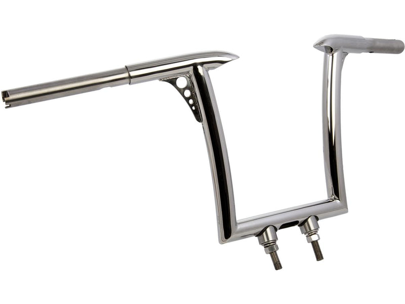 Road King Handlebar 1 1/4" Non-Dimpled 3-Hole Stainless Steel Polished For 14-18 FLHRC