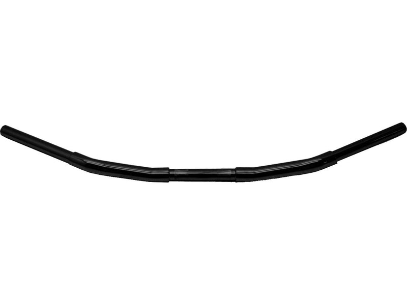 Fat Flyer Bar Handlebar With 1" Clamp Diameter Dimpled 3-Hole Black - 1 1/4 Inch