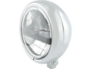 Pecos Type 5 LED Headlight Chrome Bottom Mount - 5-3/4 Inch
