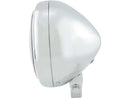 Pecos Type 5 LED Headlight Chrome Bottom Mount - 5-3/4 Inch