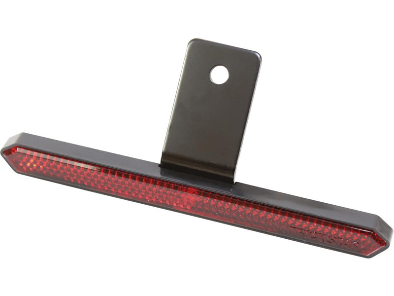 Slim Rectangular Reflector With Mounting Bracket Red