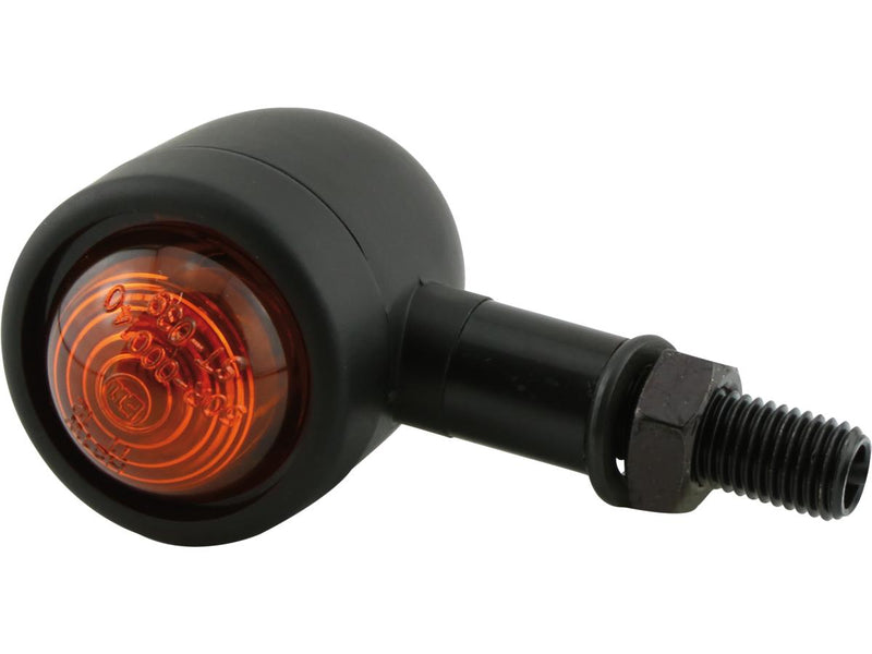 Old School Type 1 Turn Signal Black Amber Halogen