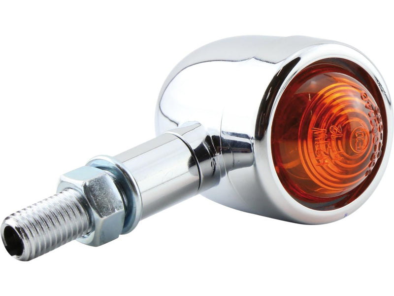 Old School Type 1 Turn Signal Chrome Amber Halogen