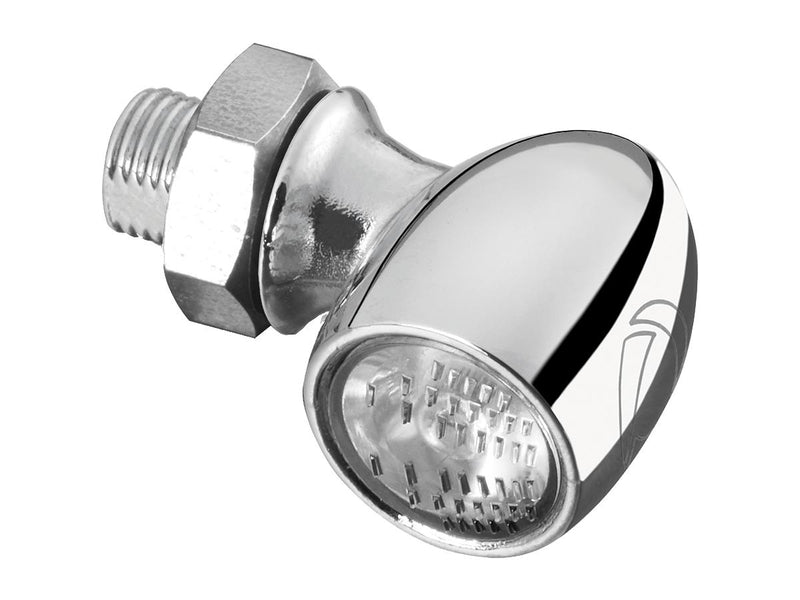 Atto RB LED Taillight Horizontal Mount Clear Lens Chrome Clear LED