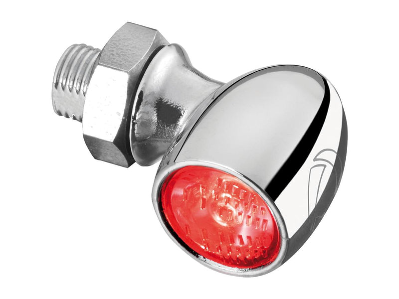 Atto RB LED Taillight Horizontal Mount Clear Lens Chrome Clear LED
