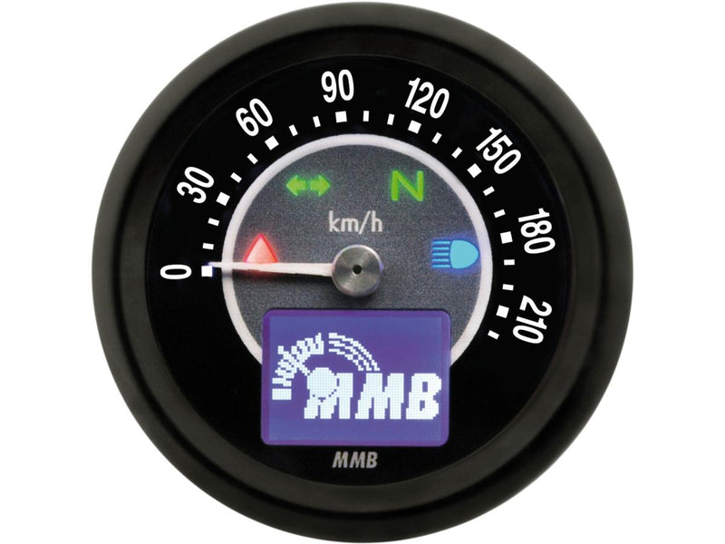 ELT60 Target Tachometer Adjustable Illumination 220 Km/h Black / Black