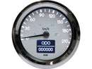 ELT60 Basic Tachometer Adjustable Illumination 220 Km/h Chrome / White