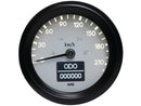 ELT60 Basic Tachometer Adjustable Illumination 220 Km/h Black / White