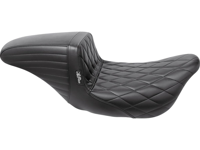 Kickflip Seat Diamond Stitch Black Vinyl For 08-23 Touring