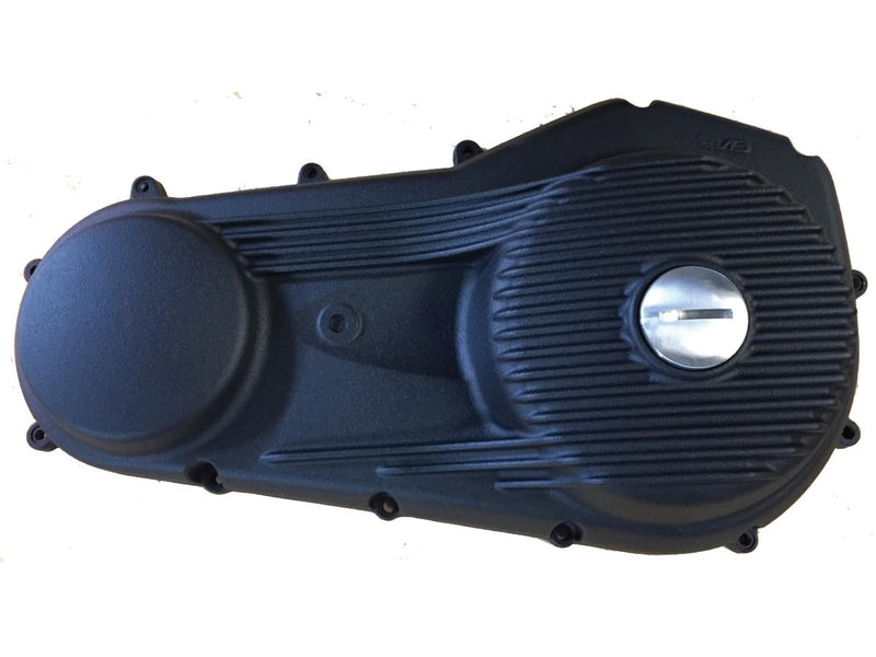 Ribbed Primary Cover Black With Forward Controls